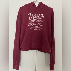 Vans Women’s Medium Hoodie Maroon